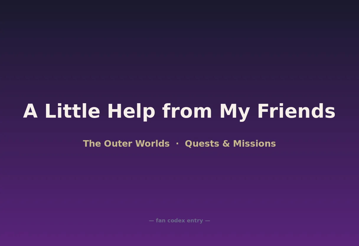 A Little Help from My Friends