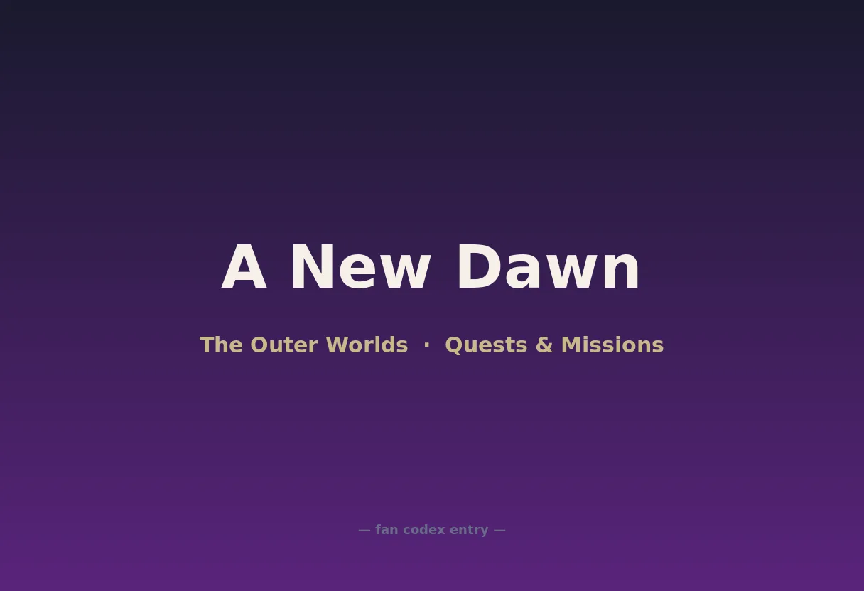 A New Dawn
